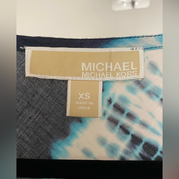 Michael Michael Kors Red, White, Navy Tie Dye Tunic Size XS - Picture 4 of 8